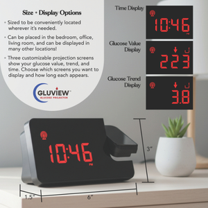 Gluview Glucose Clock Projector
