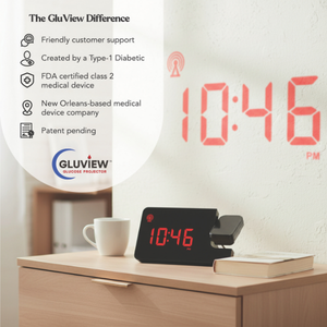 Gluview Glucose Clock Projector