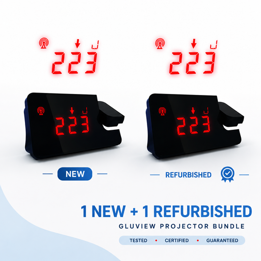 1 New Gluview Projector + 1 Refurbished Gluview Projector